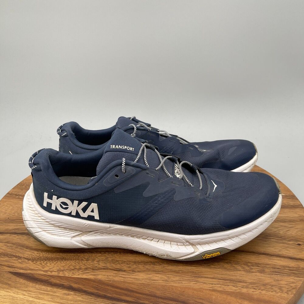Hoka One One Transport Shoes Mens Size 11.5 D Blue Running Comfort Walking